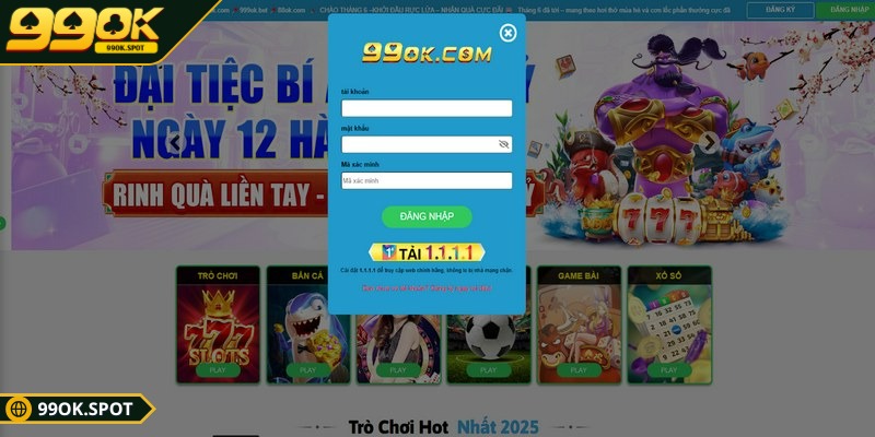Đăng nhập 99OK trải nghiệm ngay dịch vụ giải trí đỉnh cao 3 Thông tin đăng nhập 99OK cần điền chuẩn xác
